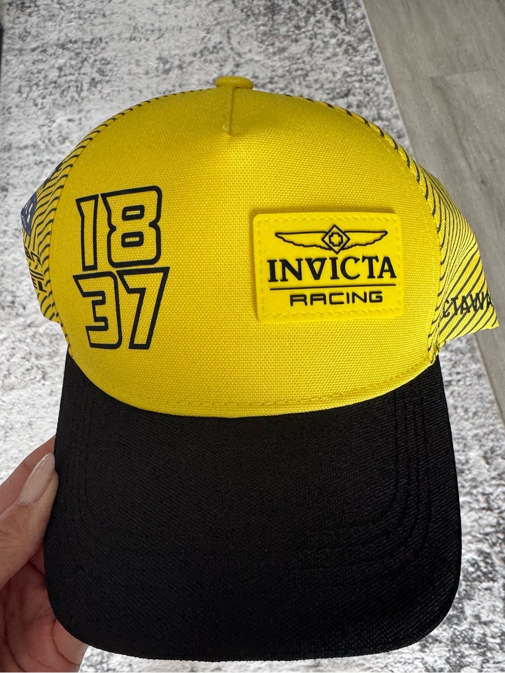 Invicta Racing Yellow and Black Trucker Cap